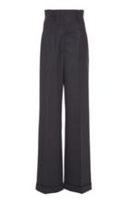 Moda Operandi Alberta Ferretti High-rise Wool-blend Pants
