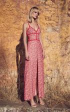 Moda Operandi Costarellos Embroidered Broderie Anglaise Tulle Front-slit Sheath Dres