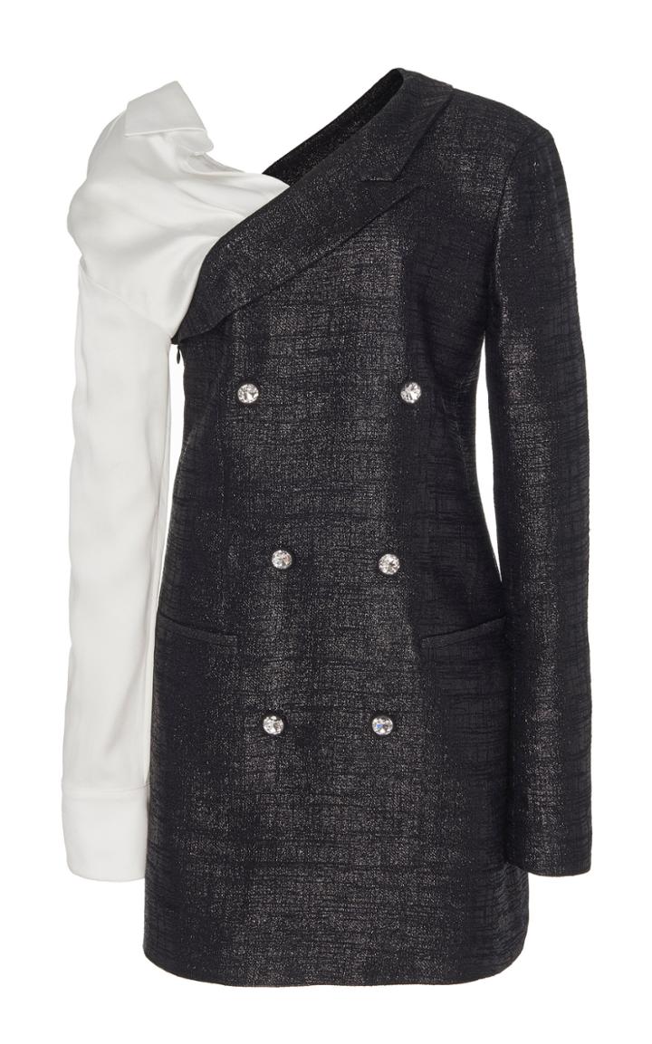 Hellessy Nicholson Blazer Lame Mini Dress