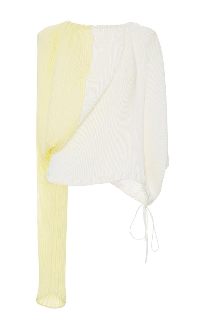 Marni Color Block Plisse Top