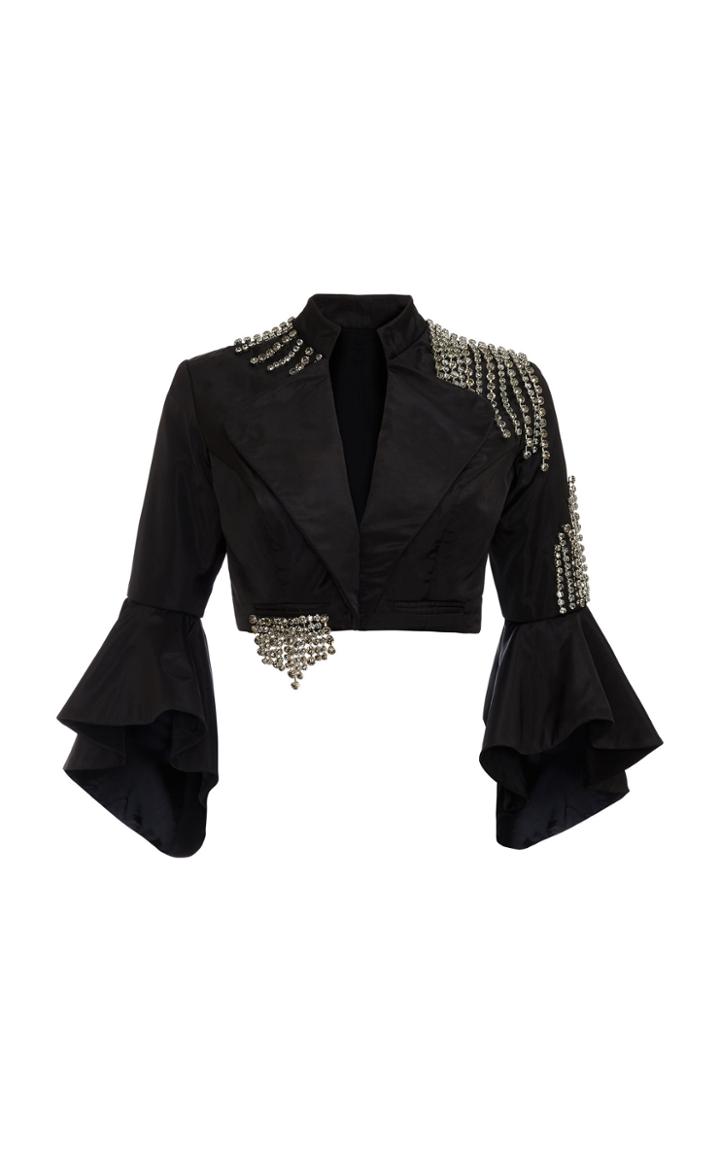 Khosla Jani Swarovski Stone Cropped Jacket