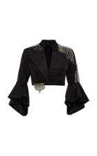 Khosla Jani Swarovski Stone Cropped Jacket