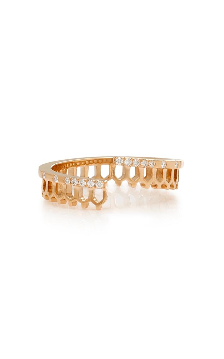 Nouvel Heritage Simple Some 18k Rose Gold And Diamond Ring