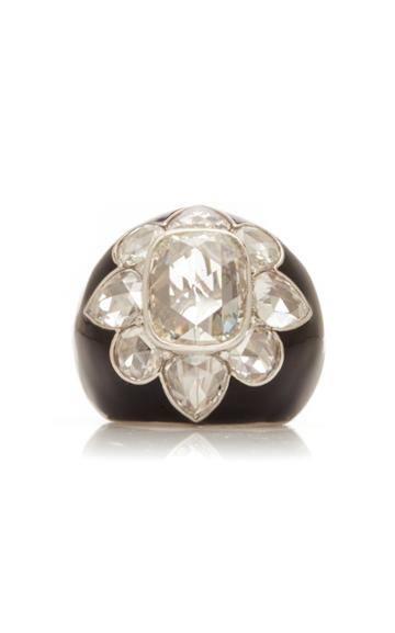 Munnu The Gem Palace One-of-a-kind Platinum And Diamond Lotus Ring