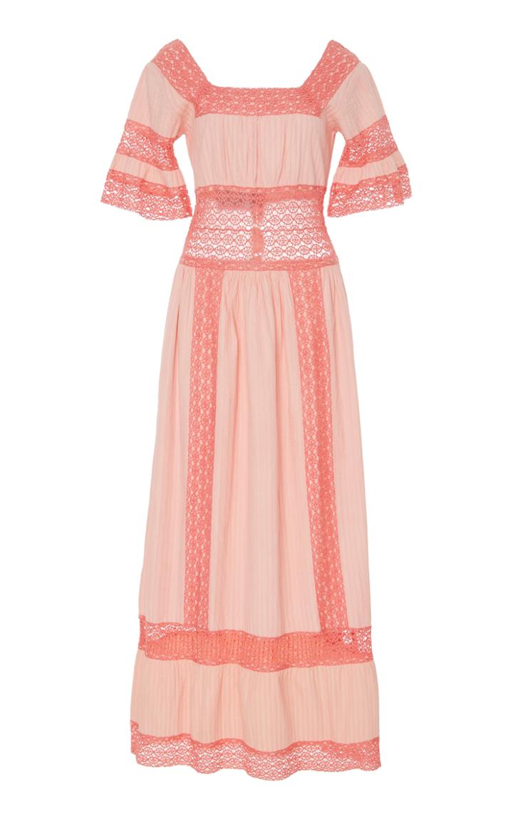 Luisa Beccaria Crochet Cut Out Tunic Gown