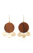 Sophie Monet The Palma Gold-plated Wood Earrings