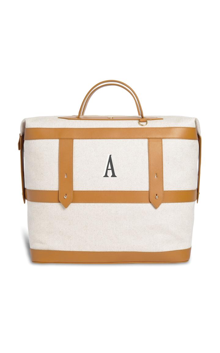 Moda Operandi Paravel Monogrammable Canvas Weekender Bag