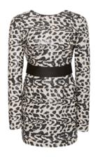 Rotate Wanda Animal-print Sequined Dress