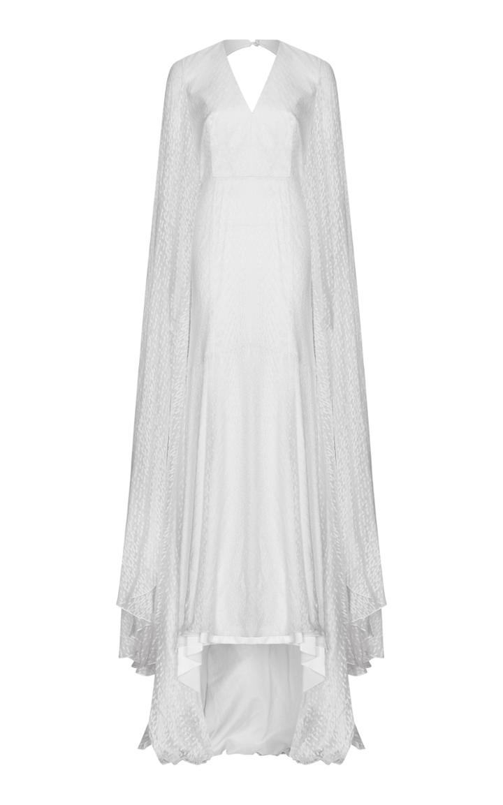 Moda Operandi Safiyaa Carola Spotted Chiffon Dress