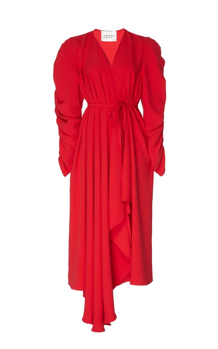 A.w.a.k.e. Draped Wrap Dress