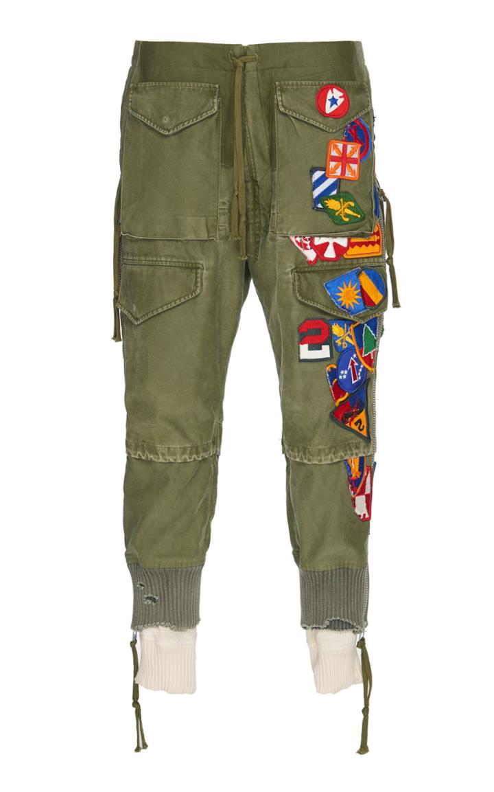 Greg Lauren Patch Zip Lounge Pant