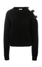 Altuzarra Ness Wool Cashmere Buckle Shoulder Sweater