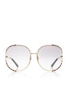 Gucci Fork Round-frame Sunglasses