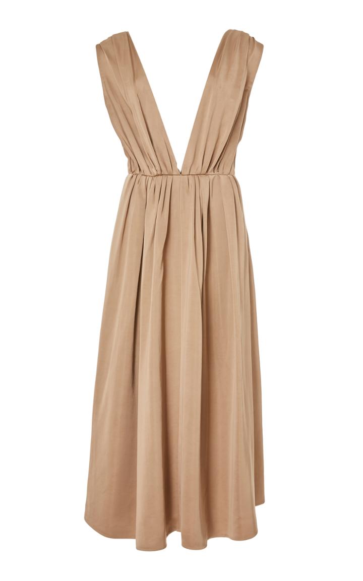 Marina Moscone Knotted Midi Dress