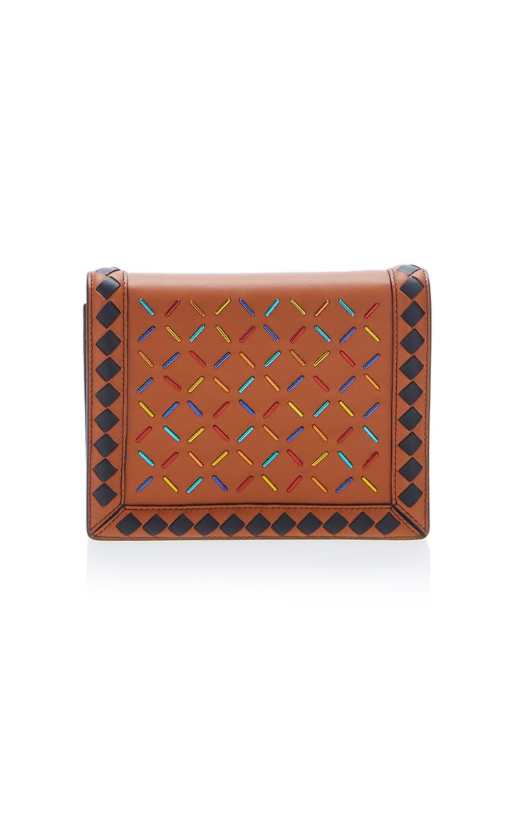 Bottega Veneta Chain Strap Multicolor Leather Wallet