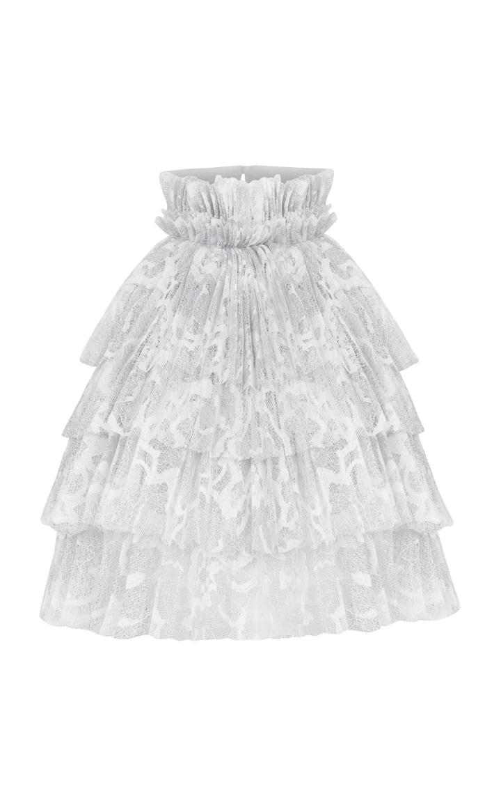 Moda Operandi Raisa Vanessa Tiered Ruffle Lace Top