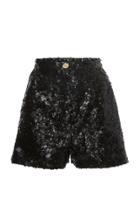 Elie Saab Tulle Paillettes Mini Short