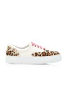 Diemme Iseo Leather And Leopard-print Calf Hair Sneakers
