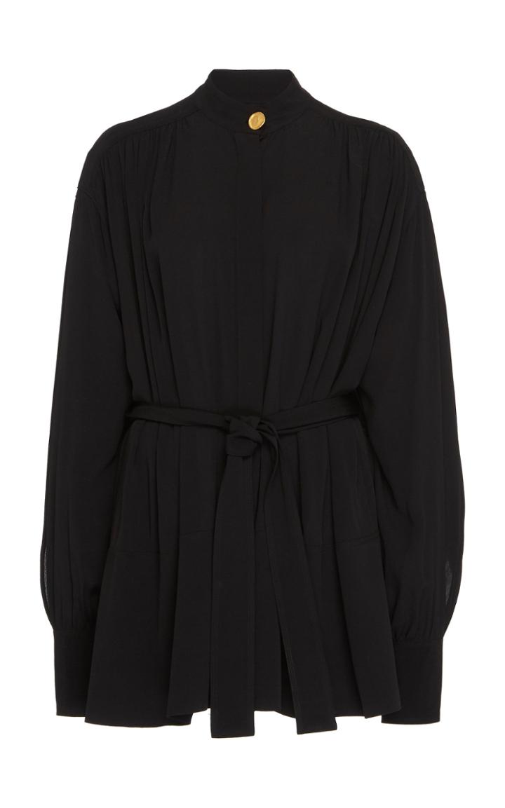 Proenza Schouler Long Sleeve Tie Top