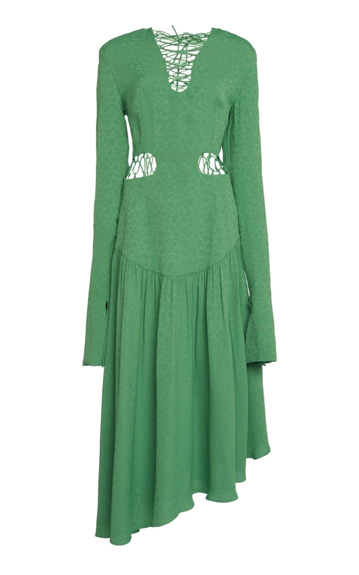 Matriel Lace Up Dress
