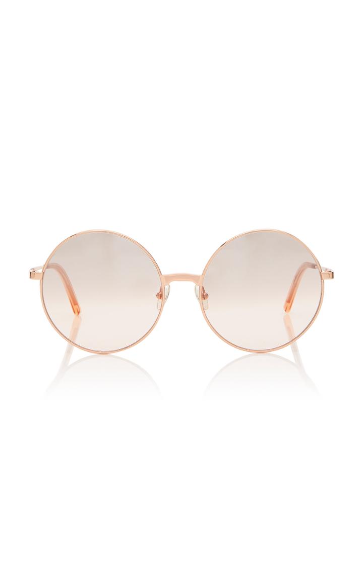 Peter And May Poupi Round-frame Titanium Sunglasses