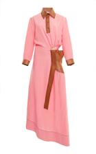 Loewe Polo Dress With Leather Inserts