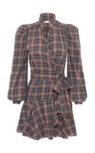 Anna Mason Stella Check Print Mini Dress