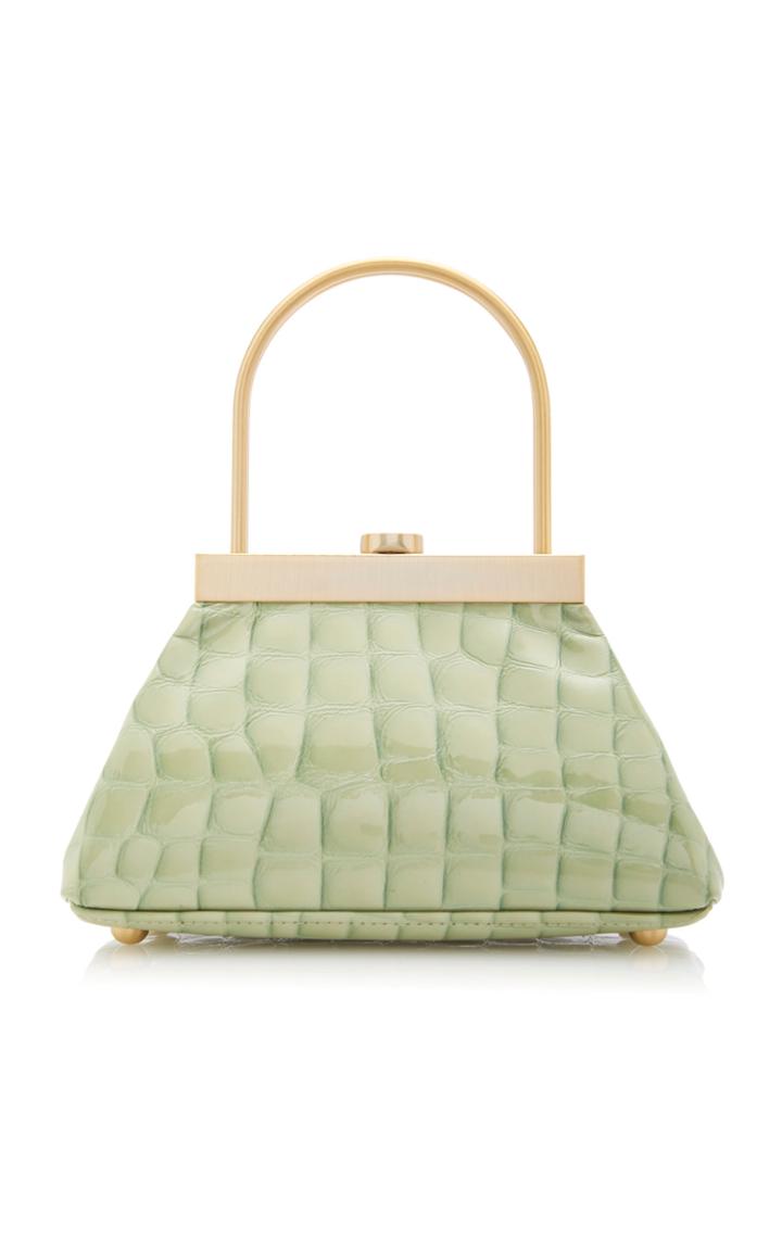 Cult Gaia Estelle Mini Croc Embossed Leather Bag