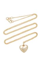 With Love Darling Heartbeat 14k Gold Diamond Necklace