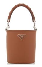 Moda Operandi Prada Mini Crocodile And Leather Bucket Bag