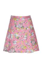 Delpozo Pleated Satin-jacquard Mini Skirt