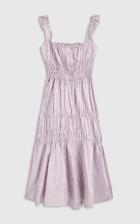 Moda Operandi Brock Collection Prisca Smocked Gingham Silk Midi Dress