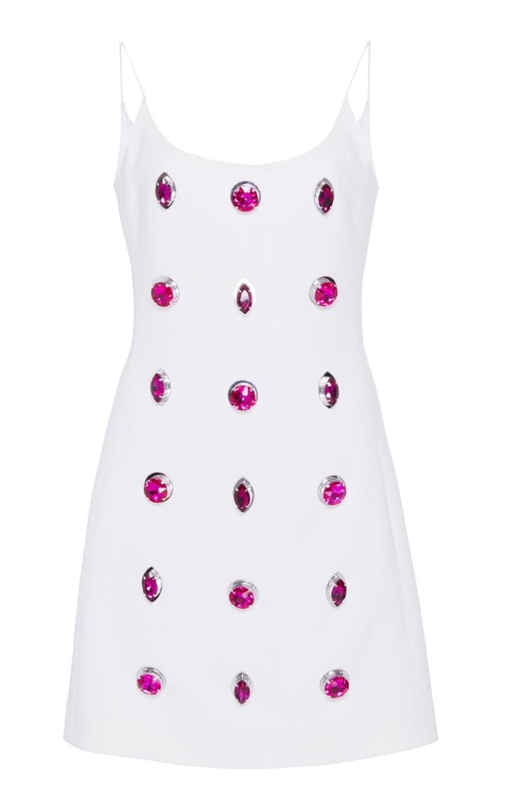 David Koma Embroidered Mini Dress
