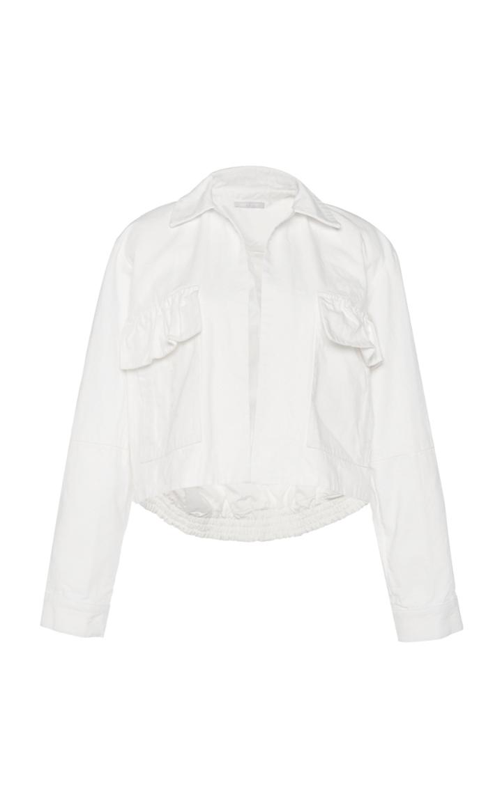 White Story Calypso Cotton Bomber Jacket
