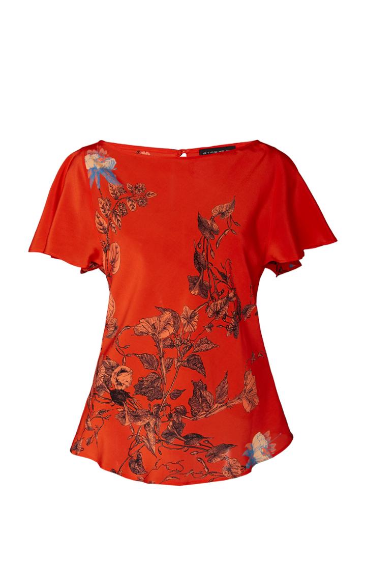 Etro Merseyside Short-sleeve Silk Blouse