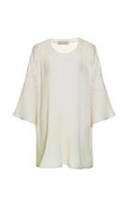 Lilly Sarti Oversized Off White Knit Tee
