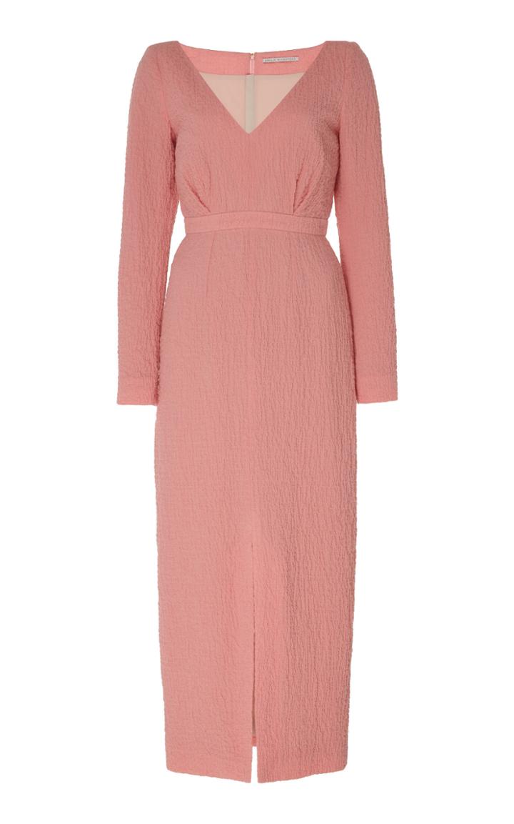 Moda Operandi Emilia Wickstead Front Slit Crepe Dress Size: 8