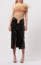 Moda Operandi David Koma Patent Leather Midi Skirt