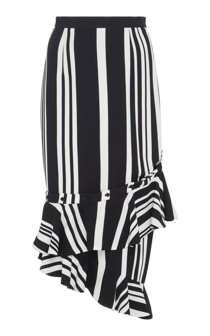 Semsem Striped Deconstructed Skirt