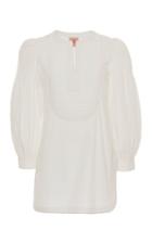 Moda Operandi Le Sirenuse Positano Atos Cotton Bib-front Blouse Size: 40