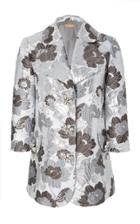 Michael Kors Collection Floral Peacoat
