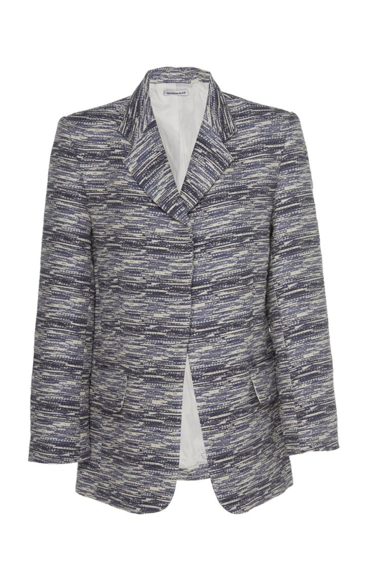 Georgia Alice Tom Cotton-tweed Blazer
