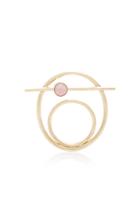 Pili Restrepo Suno 10k Gold Pink Opal And Cabachon Ring