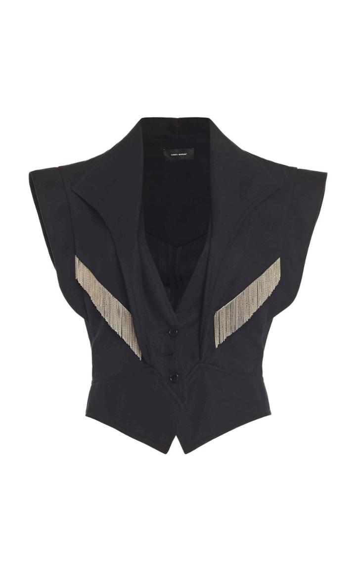 Moda Operandi Isabel Marant Udalia Cotton Blend Vest Size: 34