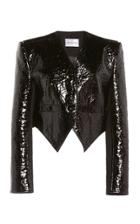 Moda Operandi George Keburia Cropped Vegan Faux Leather Blazer