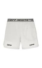 Off-white C/o Virgil Abloh Logo Cotton-blend Track Shorts