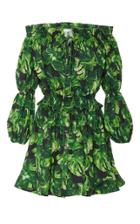 Caroline Constas Peasant Ruffled Off The Shoulder Dress