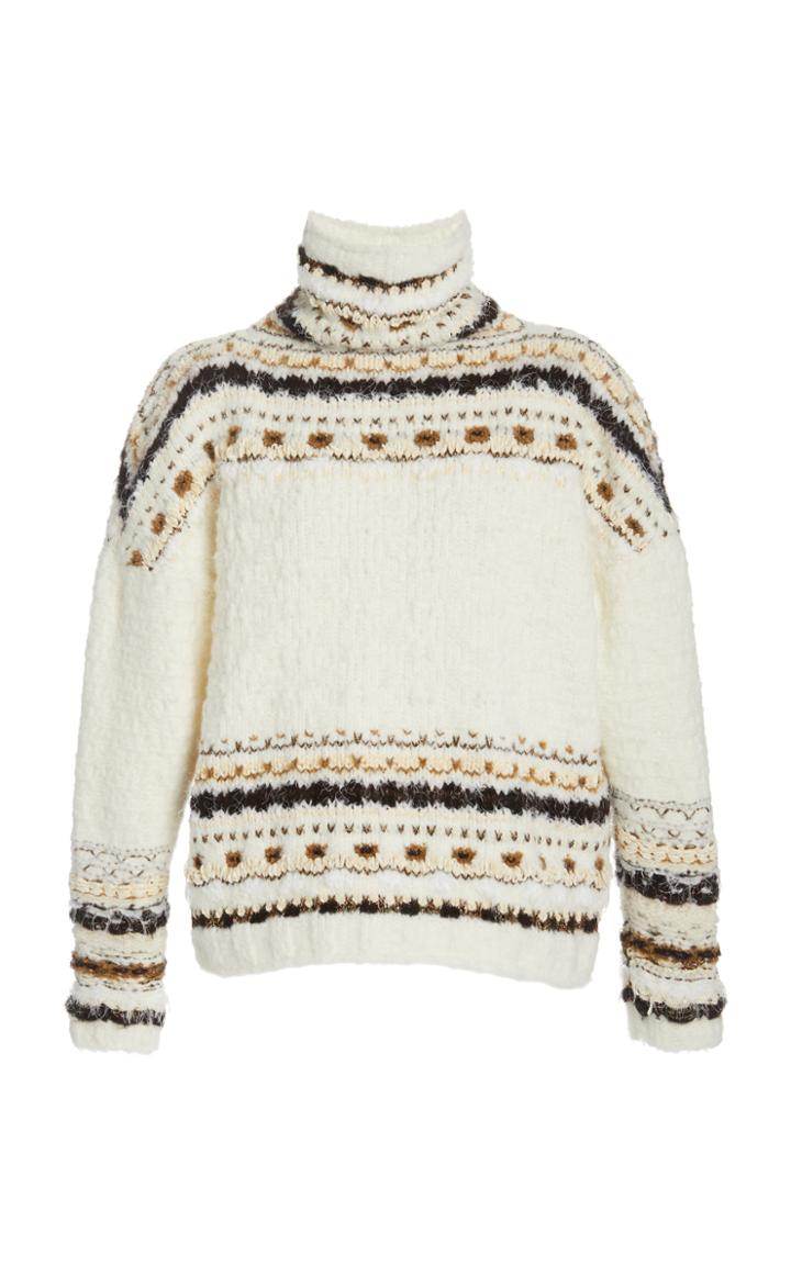 Moda Operandi Prabal Gurung Fair Isle Knit Turtleneck Sweater