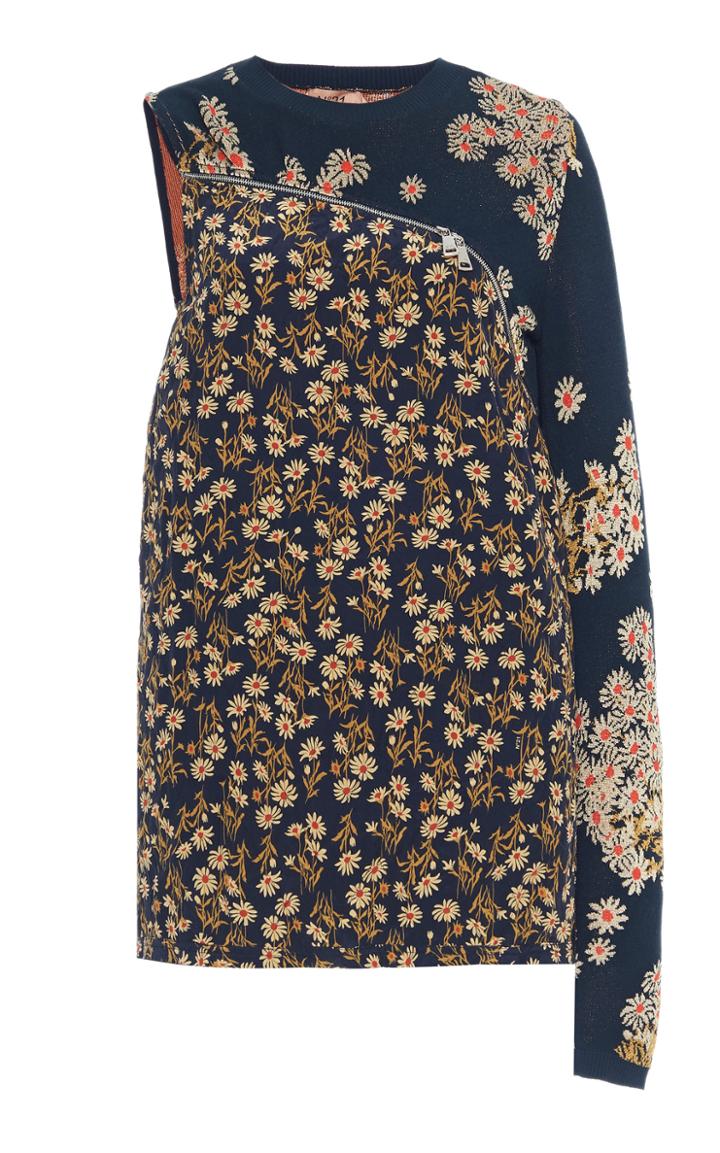 Moda Operandi N21 Asymmetric Jacquard-knit Sweater Size: 36