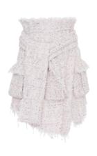 Balmain Knot-detail Tweed Skirt